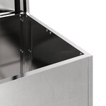 vidaXL Boîte de Rangement Extérieure Argent 55 x 50.5 x 50 cm