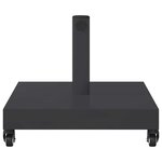 vidaXL Base de parasol extérieur Gris foncé 45 x 45 x 31.5 cm