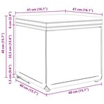 vidaXL Tabouret Vert foncé 41 x 41 x 40 cm Tissu et bois stratifié