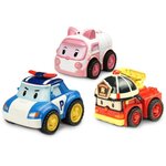 ROBOCAR POLI- Voitures a Friction - Pack de 3