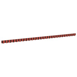 vidaXL Lambrequin de rechange pour 6 m Rayures rouge orangé et marron