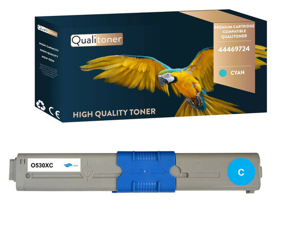 Qualitoner x1 toner 44469724 cyan compatible pour oki