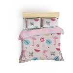 Parure de lit - housse de couette 220 x 240 + 2 taies d'oreiller 60 x 60 65 coton- Blanc