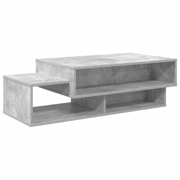 vidaXL Table basse Gris béton 105 x 50 x 32 5 cm Bois d'ingénierie