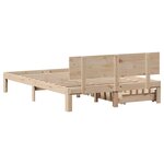 vidaXL Cadre de lit avec tiroirs sans matelas 120x190 cm