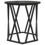 vidaXL Table basse 2 Pièces Chêne noir Bois d'ingénierie et acier