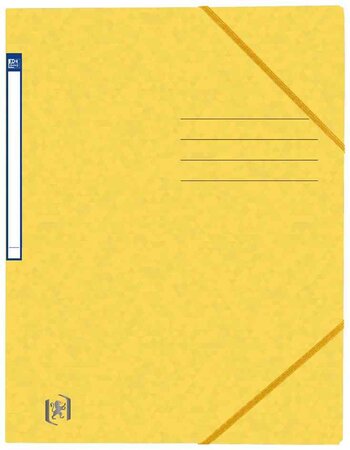 Chemise à élastique Top File+, A4, jaune OXFORD