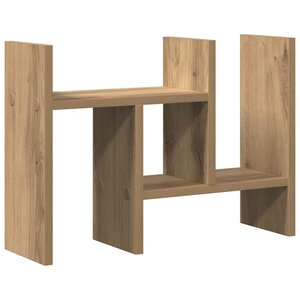 vidaXL Organiseur de bureau chêne artisanal 34.5 x 15.5 x 35.5 cm