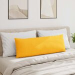 vidaXL Coussins de canapé 2 Pièces Jaune clair 120 x 40 cm