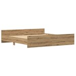 vidaXL Cadre de lit Artisan Chêne 200x200 cm Bois d'ingénierie