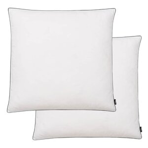 vidaXL Oreiller lot de 2 Remplissage de duvet 80 x 80 cm Blanc