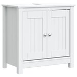 vidaXL Meuble de salle de bain BERG blanc 60x34x59 cm bois pin massif
