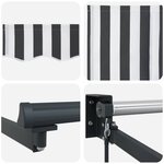 vidaXL Store rétractable manuel avec LEDs 3 5 x 2 m