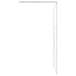 vidaXL Paroi de douche 115x195 cm ESG Verre Blanc