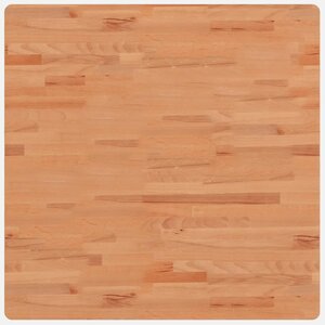 vidaXL Dessus de table 80x80x4 cm carré bois massif de hêtre
