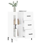 vidaXL Buffet blanc 69 5x34x90 cm bois d'ingénierie