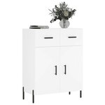 vidaXL Buffet blanc 69 5x34x90 cm bois d'ingénierie