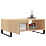 vidaXL Table basse chêne sonoma 90x60x35 cm bois d'ingénierie