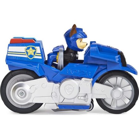 Pat patrouille - vehicule + figurine amovible chase moto pups paw