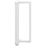 vidaXL Pieds de table de bar en T 2 pièces blanc 50 x 35 x (90-91) cm acier