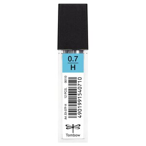 Etui de 12 Mines pour porte-mine pointe calibrée 0 7 mm dureté H TOMBOW