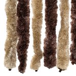 vidaXL Moustiquaire Beige et marron clair 100x220 cm Chenille