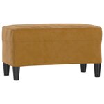 Banc banquette marron 70 x 35 x 41 cm velours 02_0010690
