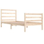vidaXL Cadre de lit Bois de pin massif 90x200 cm