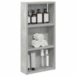 vidaXL Armoire murale de salle de bain Gris Béton 30 x 10 x 60 5 cm