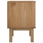 vidaXL Table de chevet OTTA Noir 45 x 39 x 57 cm Bois de pin massif
