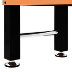 Vidaxl baby-foot acier 60 kg 140x74 5x87 5 cm marron clair et noir
