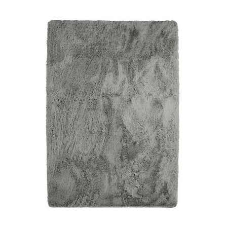 NEO YOGA Tapis de salon ou chambre - Microfibre extra doux - 190 x 290 cm - Gris clair