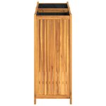 vidaXL Jardinière avec doublure 84x42x100 cm bois massif d'acacia