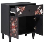 vidaXL Table de chevet avec tiroir Multicolore 50 x 33 x 60 cm