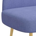 vidaXL Banc rembourré avec dossier Bleu jean 110 x 60 x 76 cm