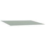 vidaXL Toile de rechange pour auvent Vert et blanc 300 x 250 cm