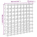 vidaXL Casier à vin pour 72 bouteilles 90 5x23x90 5 cm pin massif
