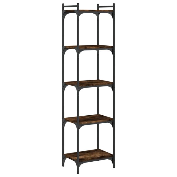 vidaXL Bibliothèque 5 niveaux chêne fumé 40x30x154cm bois d'ingénierie
