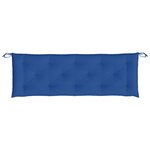vidaXL Coussins de banc jardin lot de 2 bleu 150x50x7 cm tissu Oxford