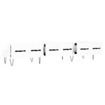 vidaXL Meuble TV blanc brillant 150x36x30 cm bois d'ingénierie