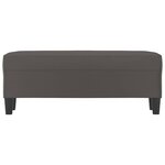 Banc banquette 100 x 35 x 41 cm synthétique gris 02_0010491