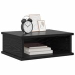 vidaXL Table de chevet Chêne noir 40 x 31 x 15 cm Bois d'ingénierie