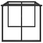 vidaXL Pieds de table à manger cadre en O 160x80x73 cm fonte
