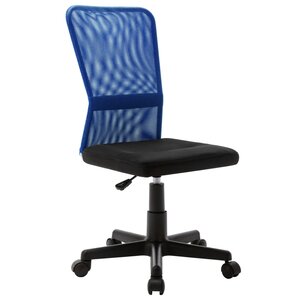 Chaise fauteuil siège de bureau informatique étude et 44 x 52 x 100 cm tissu en maille bleu 02_0024037