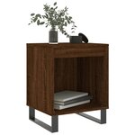 vidaXL Tables de chevet 2 Pièces chêne marron 40x35x50 cm bois ingénierie