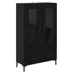 vidaXL Haut Armoire Chêne noir 69 5 x 31 x 115 cm Bois d'ingénierie