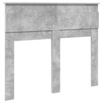 vidaXL Tête de lit Gris béton 120 cm Bois d'ingénierie