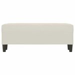 vidaXL Banc Crème 100x35x41 cm Velours