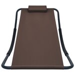 vidaXL Lit de jardin Marron 200x90 cm Acier