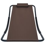 vidaXL Lit de jardin Marron 200x90 cm Acier